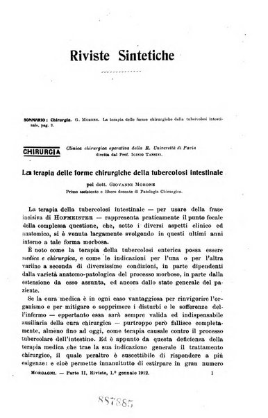 Il morgagni giornale indirizzato al progresso della medicina. Parte 2., Riviste