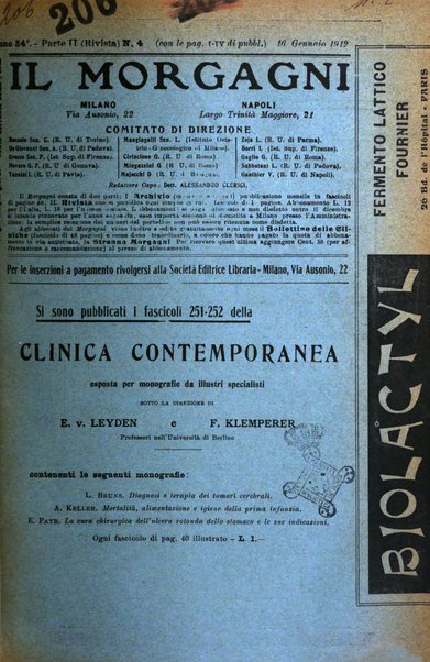 Il morgagni giornale indirizzato al progresso della medicina. Parte 2., Riviste