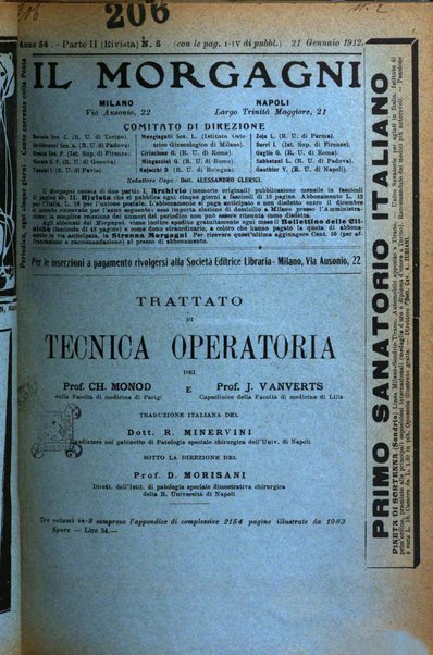 Il morgagni giornale indirizzato al progresso della medicina. Parte 2., Riviste