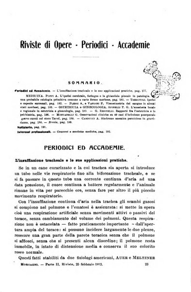 Il morgagni giornale indirizzato al progresso della medicina. Parte 2., Riviste