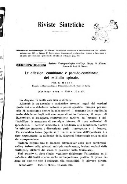 Il morgagni giornale indirizzato al progresso della medicina. Parte 2., Riviste