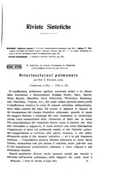 Il morgagni giornale indirizzato al progresso della medicina. Parte 2., Riviste