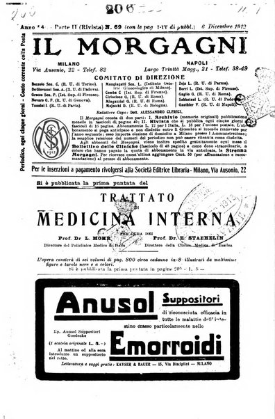 Il morgagni giornale indirizzato al progresso della medicina. Parte 2., Riviste