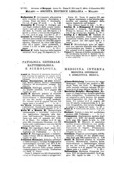 Il morgagni giornale indirizzato al progresso della medicina. Parte 2., Riviste