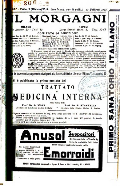 Il morgagni giornale indirizzato al progresso della medicina. Parte 2., Riviste