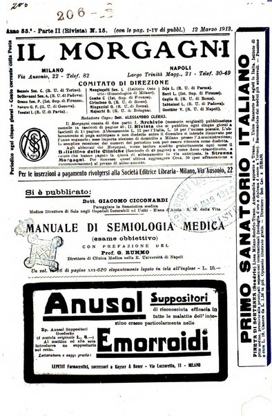 Il morgagni giornale indirizzato al progresso della medicina. Parte 2., Riviste