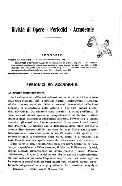 Il morgagni giornale indirizzato al progresso della medicina. Parte 2., Riviste