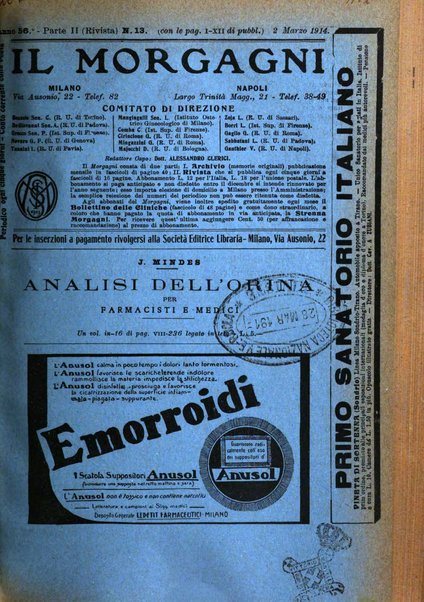 Il morgagni giornale indirizzato al progresso della medicina. Parte 2., Riviste