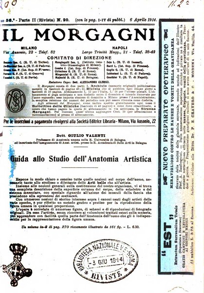 Il morgagni giornale indirizzato al progresso della medicina. Parte 2., Riviste