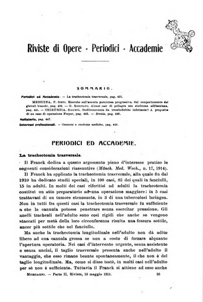 Il morgagni giornale indirizzato al progresso della medicina. Parte 2., Riviste