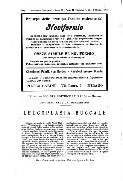 Il morgagni giornale indirizzato al progresso della medicina. Parte 2., Riviste