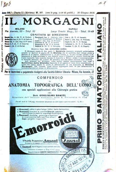 Il morgagni giornale indirizzato al progresso della medicina. Parte 2., Riviste