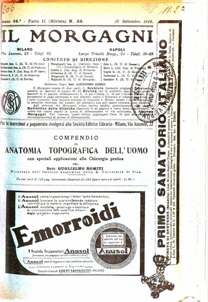 Il morgagni giornale indirizzato al progresso della medicina. Parte 2., Riviste