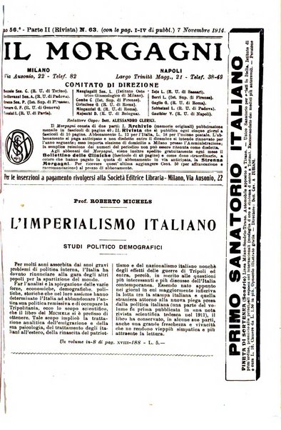 Il morgagni giornale indirizzato al progresso della medicina. Parte 2., Riviste