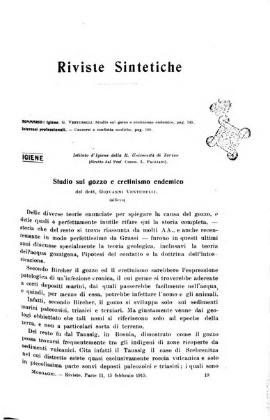 Il morgagni giornale indirizzato al progresso della medicina. Parte 2., Riviste