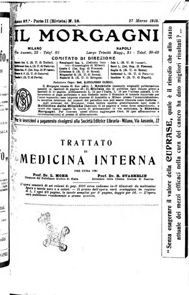 Il morgagni giornale indirizzato al progresso della medicina. Parte 2., Riviste