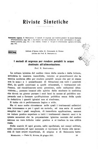 Il morgagni giornale indirizzato al progresso della medicina. Parte 2., Riviste