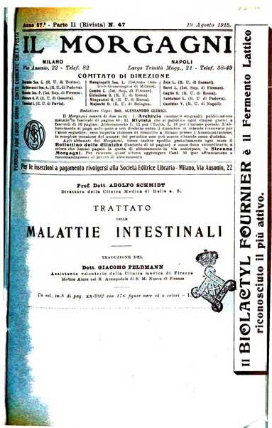 Il morgagni giornale indirizzato al progresso della medicina. Parte 2., Riviste