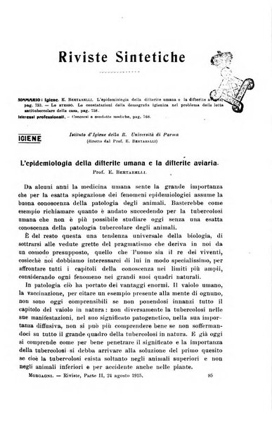 Il morgagni giornale indirizzato al progresso della medicina. Parte 2., Riviste