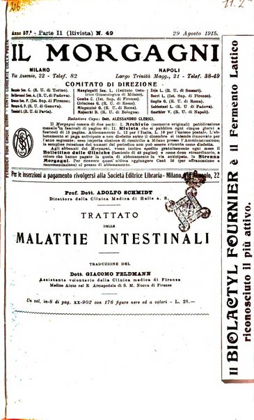 Il morgagni giornale indirizzato al progresso della medicina. Parte 2., Riviste