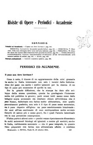 Il morgagni giornale indirizzato al progresso della medicina. Parte 2., Riviste