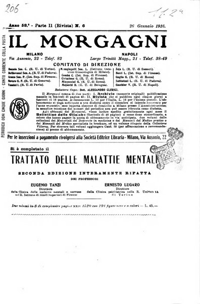 Il morgagni giornale indirizzato al progresso della medicina. Parte 2., Riviste