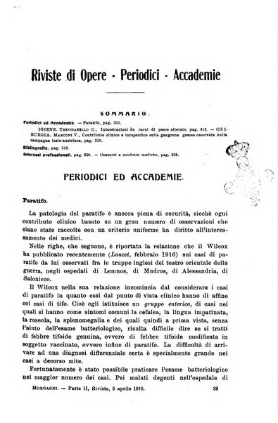 Il morgagni giornale indirizzato al progresso della medicina. Parte 2., Riviste