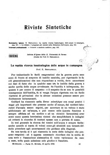 Il morgagni giornale indirizzato al progresso della medicina. Parte 2., Riviste