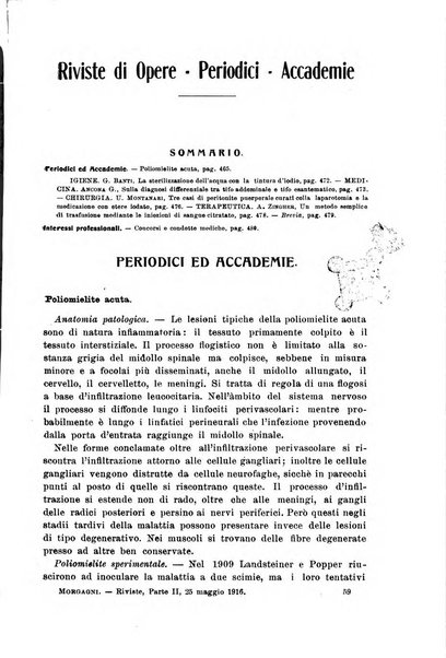 Il morgagni giornale indirizzato al progresso della medicina. Parte 2., Riviste