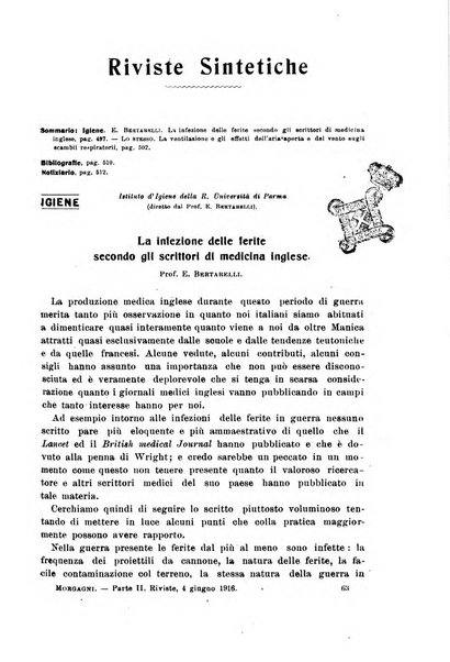 Il morgagni giornale indirizzato al progresso della medicina. Parte 2., Riviste