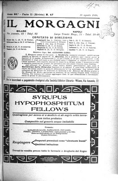 Il morgagni giornale indirizzato al progresso della medicina. Parte 2., Riviste