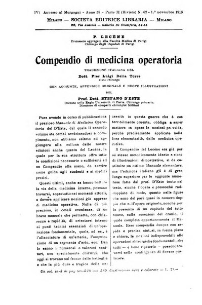 Il morgagni giornale indirizzato al progresso della medicina. Parte 2., Riviste