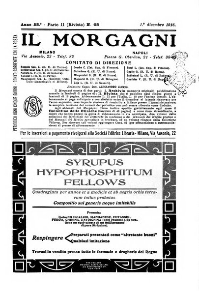 Il morgagni giornale indirizzato al progresso della medicina. Parte 2., Riviste