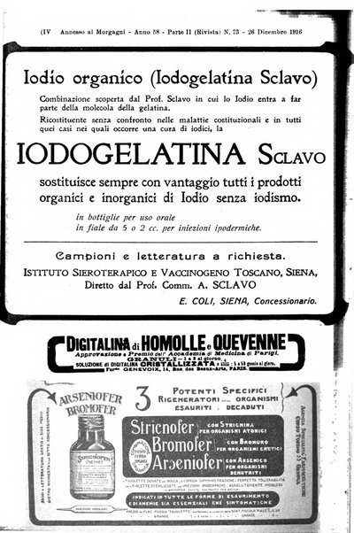 Il morgagni giornale indirizzato al progresso della medicina. Parte 2., Riviste