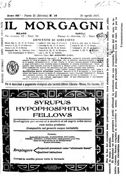 Il morgagni giornale indirizzato al progresso della medicina. Parte 2., Riviste