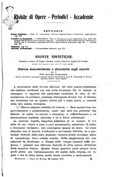 Il morgagni giornale indirizzato al progresso della medicina. Parte 2., Riviste