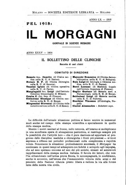 Il morgagni giornale indirizzato al progresso della medicina. Parte 2., Riviste