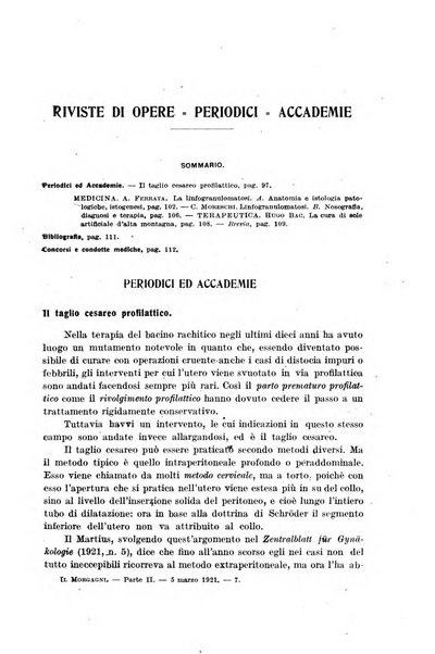 Il morgagni giornale indirizzato al progresso della medicina. Parte 2., Riviste