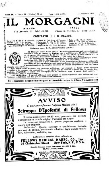 Il morgagni giornale indirizzato al progresso della medicina. Parte 2., Riviste