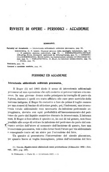 Il morgagni giornale indirizzato al progresso della medicina. Parte 2., Riviste