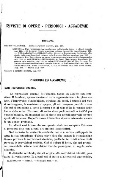 Il morgagni giornale indirizzato al progresso della medicina. Parte 2., Riviste