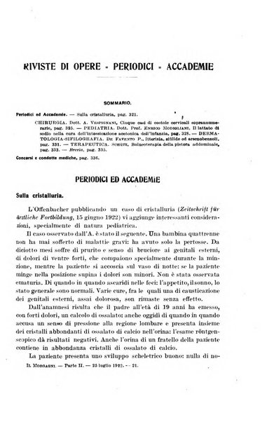 Il morgagni giornale indirizzato al progresso della medicina. Parte 2., Riviste