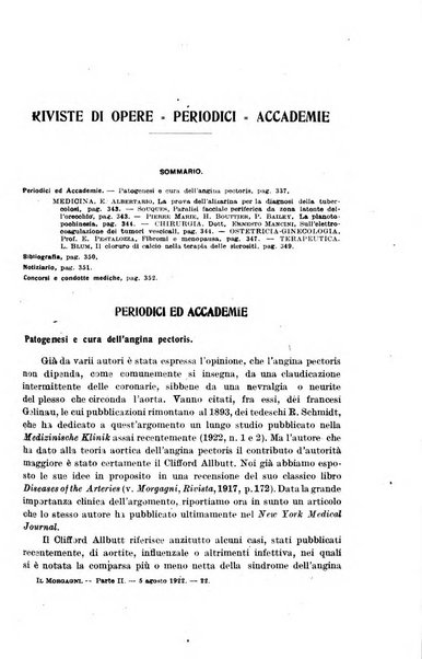 Il morgagni giornale indirizzato al progresso della medicina. Parte 2., Riviste