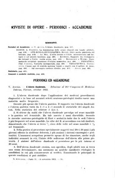 Il morgagni giornale indirizzato al progresso della medicina. Parte 2., Riviste