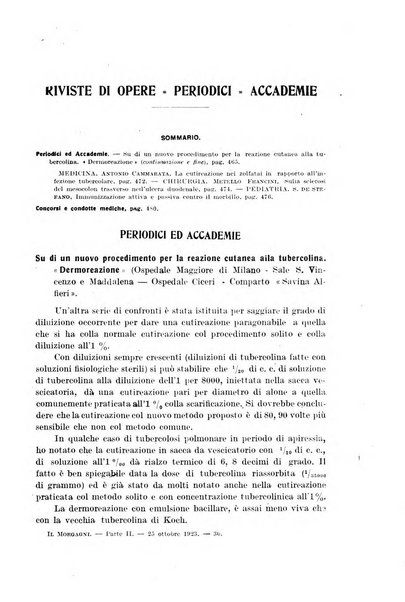 Il morgagni giornale indirizzato al progresso della medicina. Parte 2., Riviste