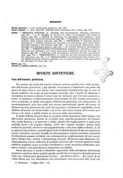 Il morgagni rivista settimanale