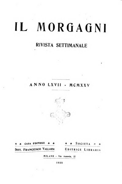 Il morgagni rivista settimanale