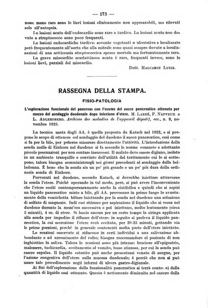 Il morgagni rivista settimanale