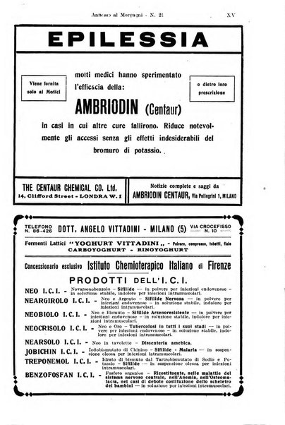 Il morgagni rivista settimanale