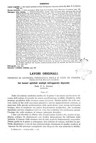 Il morgagni rivista settimanale